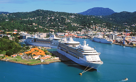 Castries Harbour CruiseShips